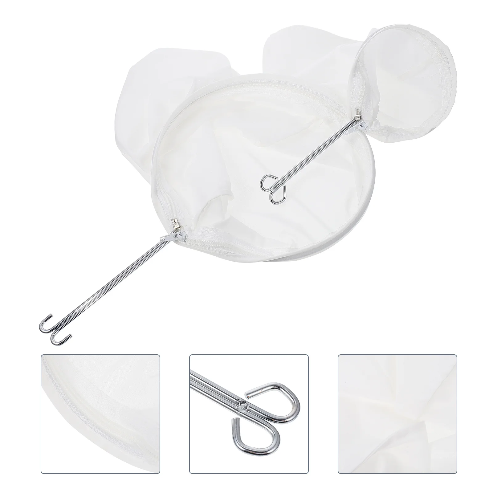 

2Pcs Stainless Steel Tea Filter Bags Milk Tea Strainer Reusable Coffee Filter Bag Practical Kitchen Use