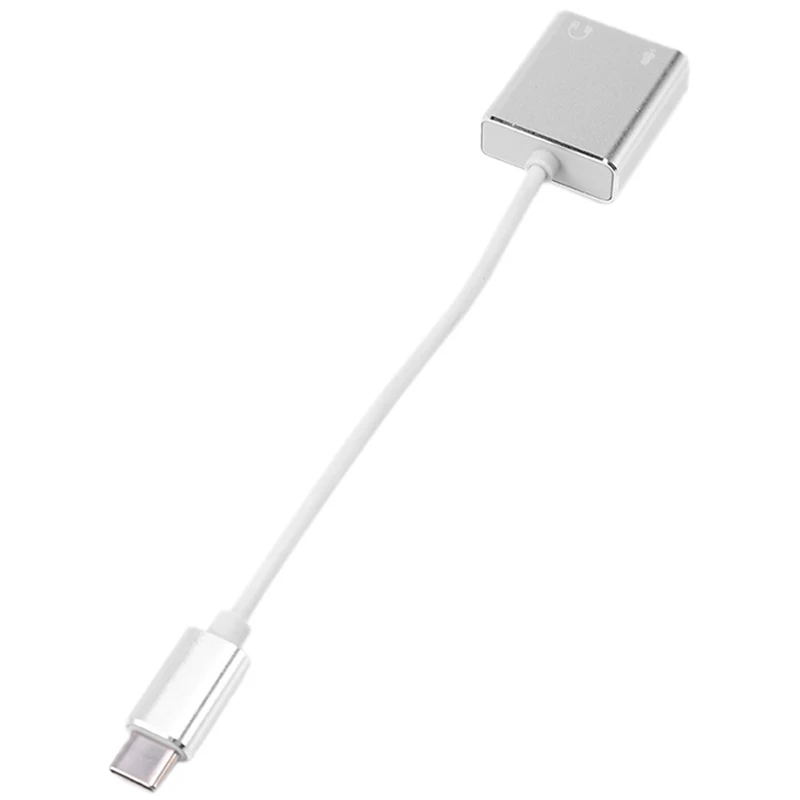 女性用サウンドカード,タイプCケーブル,外部アダプター,ヘッドフォン,USB, 3.5mm