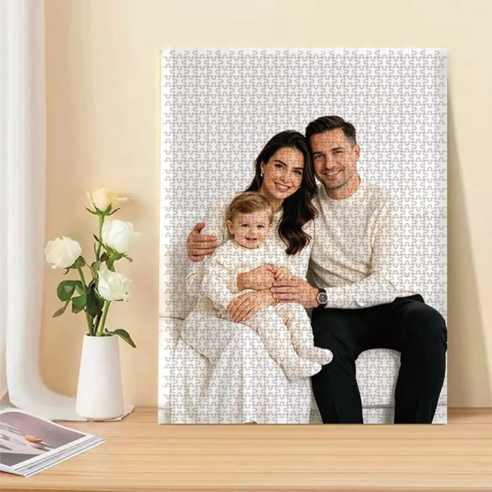 35/300/500/1000pcs Personalized Custom Photo Puzzle Family Photos Diy Educational Toys for Adults Decoration Collectiable Gift