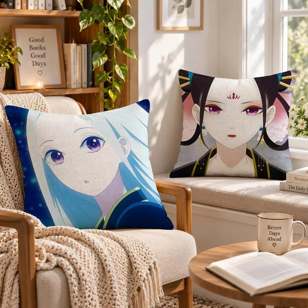 Anime Fantasy R-Raven of the Inner Palace Cushion Cover Soft Short Cover Washable Sofa Bed Dorm Garden Home Office Chair Decor
