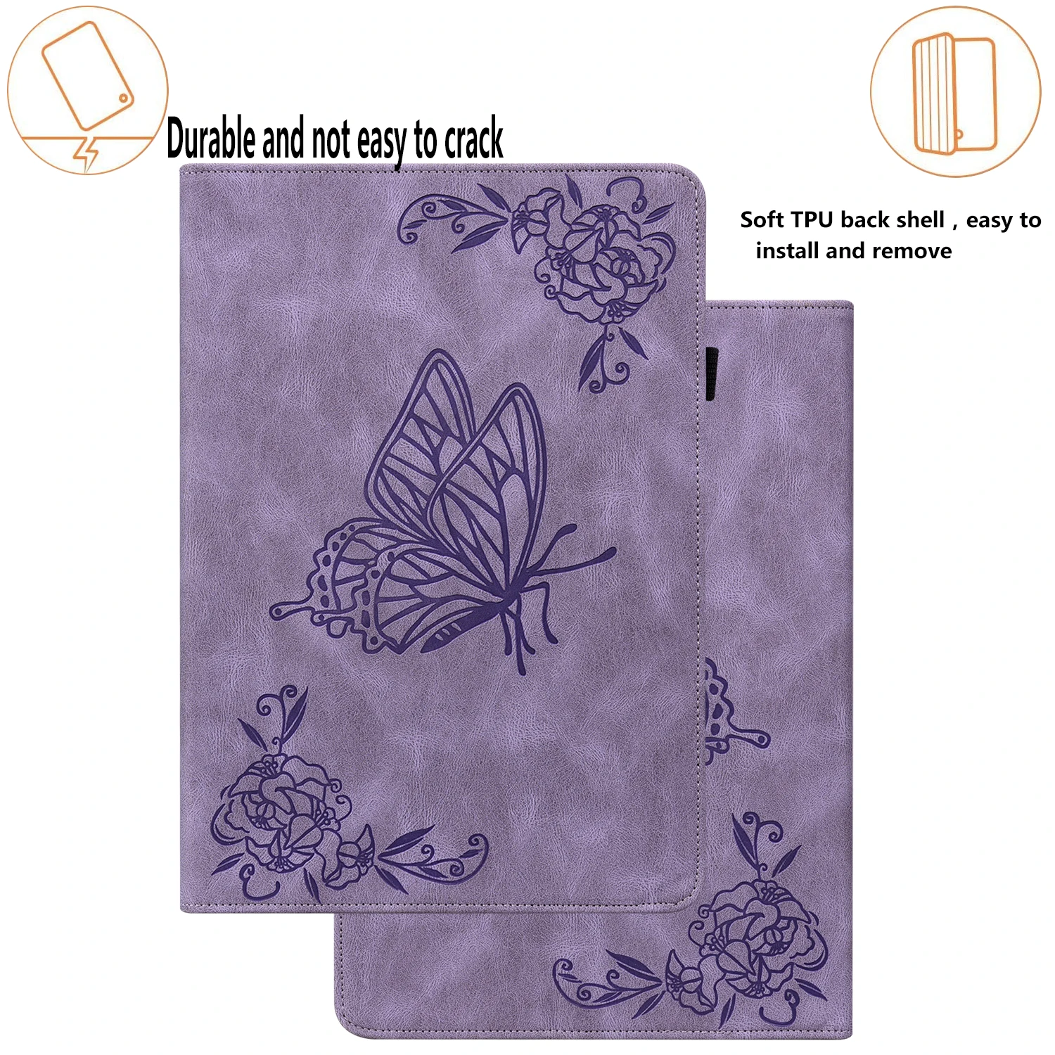 Butterfly Cover for  Oppo Pad Air OPPO Realme Pad X Pad Mini 8.7 Realme Pad 10.4 Premium PU Leather Protective Smart Coque Funda