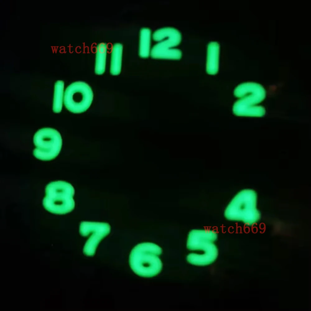 Green Luminous Blue/Green/Black/Brown Gradient Color Dial 28.5mm Fit NH35 NH36 Movement Watch Parts