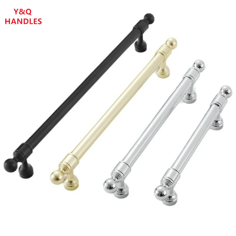 Handles Drawer Cabinet Furniture Kitchen Handles for Cabinet Knob Door Drawer Furniture Kitchen Golden Silvery European Style