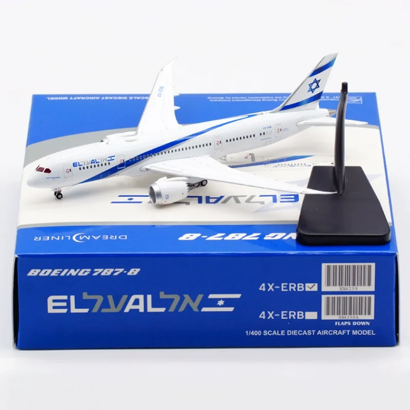 1:400 مقياس B787-8 4X-ERB EL AL طيران طبق الاصل نموذج سبيكة لعبة طائرة الطائرات للتجميع