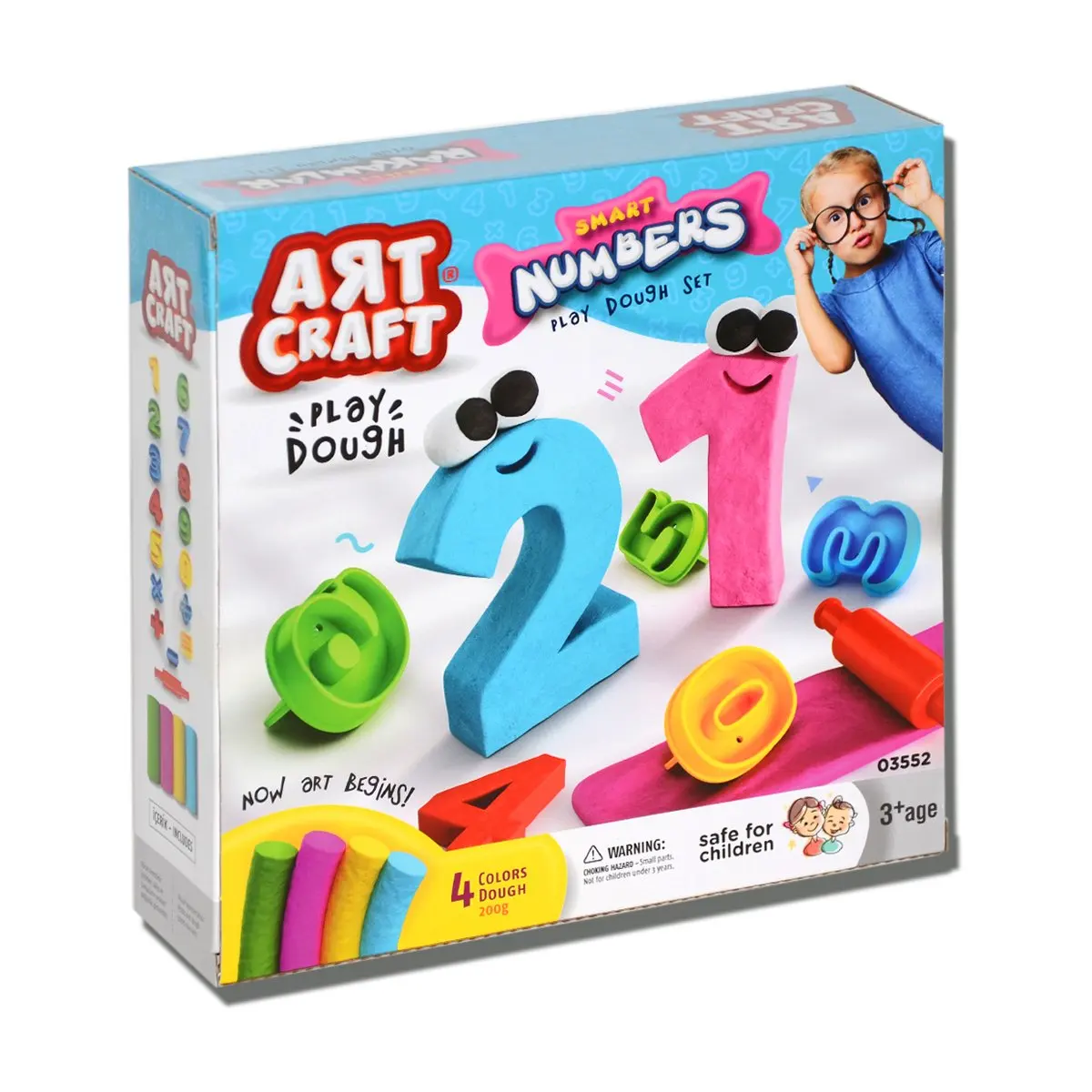 03552 Dede, 3D figures dough Set of 3 years old