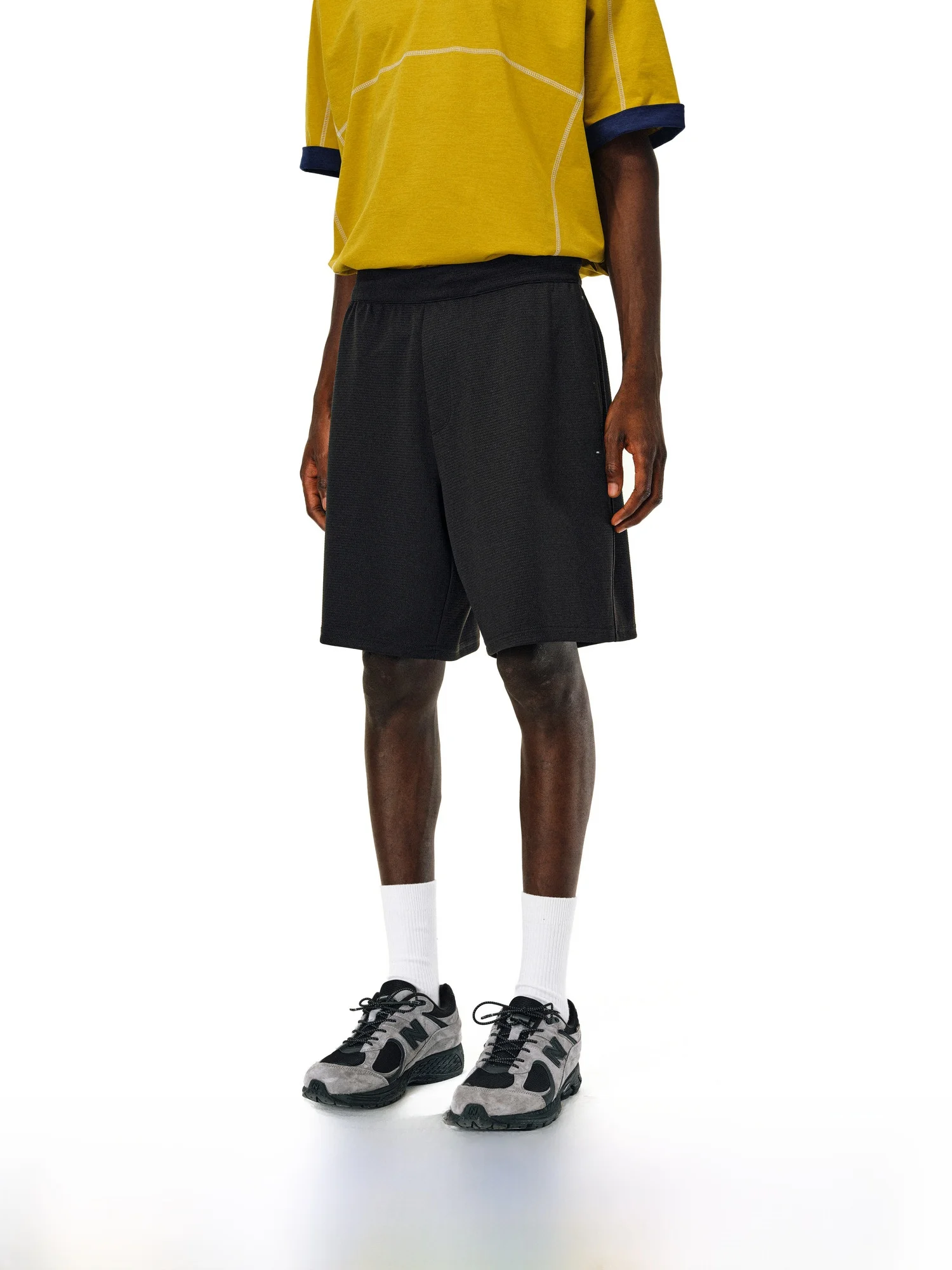 

FPA Spor Casual Bla Fitn orts Summer Trendy Loose Straight Leg Baskeall Five-Quarter Length Mid-Thigh orts