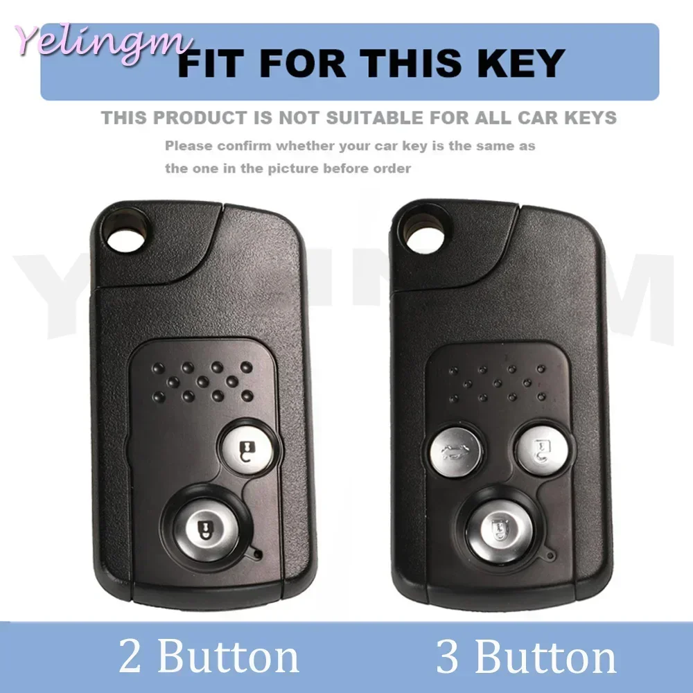 For Honda CRV Fit Shuttle Fried Freed Spike Step WGN RG1 Spada CRZ Shell TPU Car Key Fob Case Cover Holder Keychain Accessories