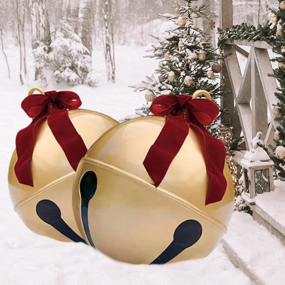 60cm sino de natal bola inflável gigante pvc brinquedo inflável bola pingente de árvore de natal casa jardim ornamentos balão de natal