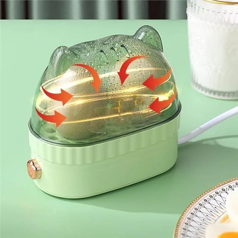 A69M-EU Plug Compatible 120W Electric Egg Boiler Mini Breakfast Machine Portable Food Steamer With Automatic Power Off Egg