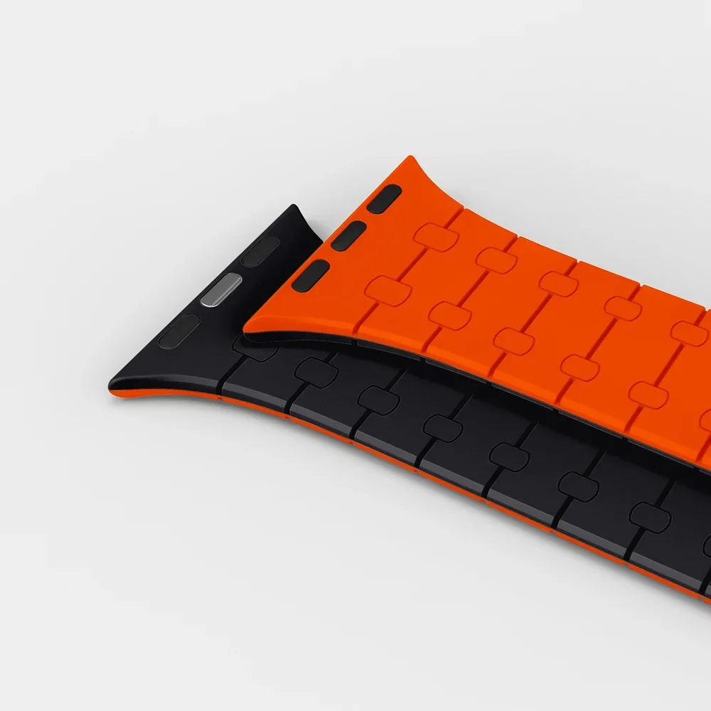 حزام سيليكون مغناطيسي لساعة أبل ، ألترا 1 2 باند ، 49 ، 45 ، 41 ، 40 ، 44 ، 42 ، سلسلة iWatch SE SE ، 8 ، 7 ، 6 ، 5 ، 4 ، 3