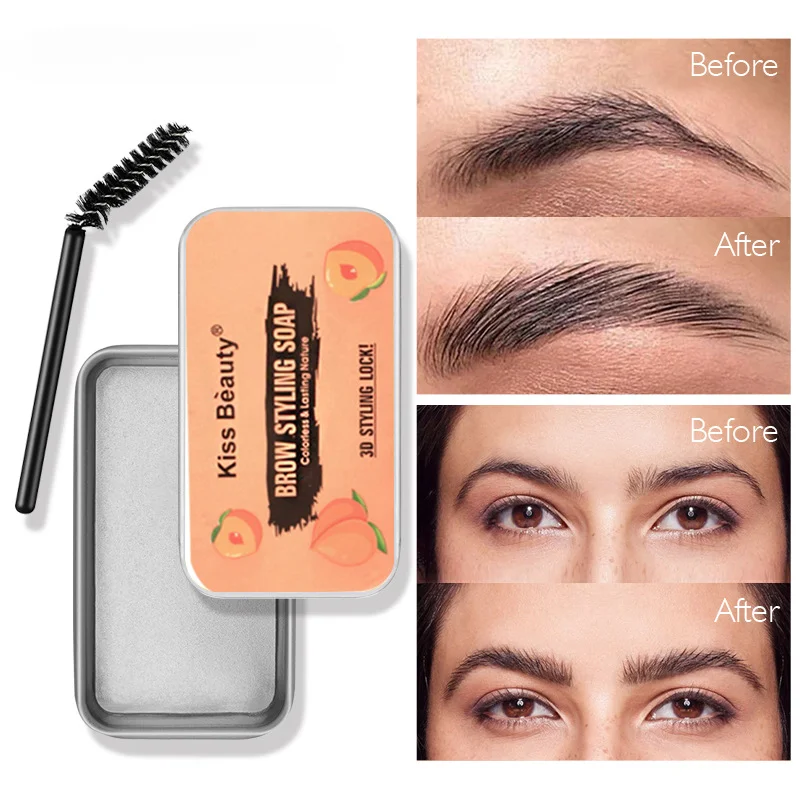 Gel para cejas de larga duración, cera para esculpir, resistente al agua, 3D, peinado de cejas salvajes, maquillaje fácil de usar, 1 unidad