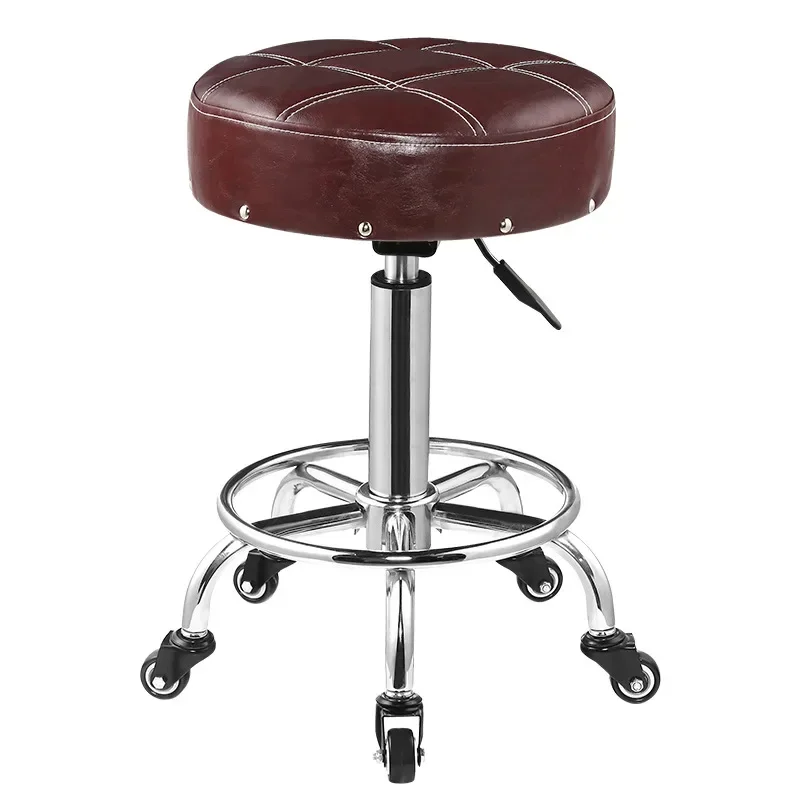 Bar chairs, bar stools, pulley stools, rotating and lifting household backrests, circular stools, modern and simple beauty salon