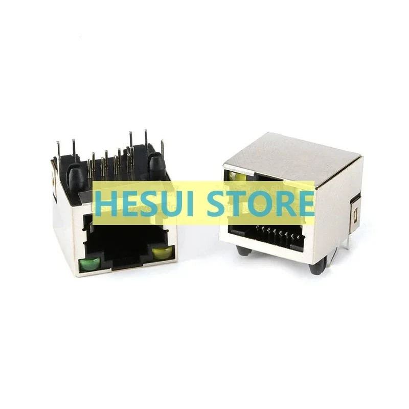 1/5 PCS Light RJ45 shielded network socket Network port Crystal socket 8P network cable connector