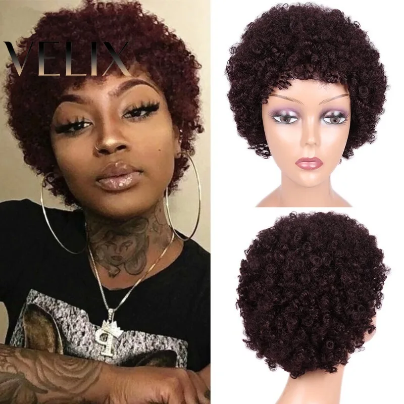 natural-color-350-30-99j-short-pixie-cut-wave-6inch-human-hair-full-machine-wig-brazilian-virgin-remy-for-black-women-daily-use