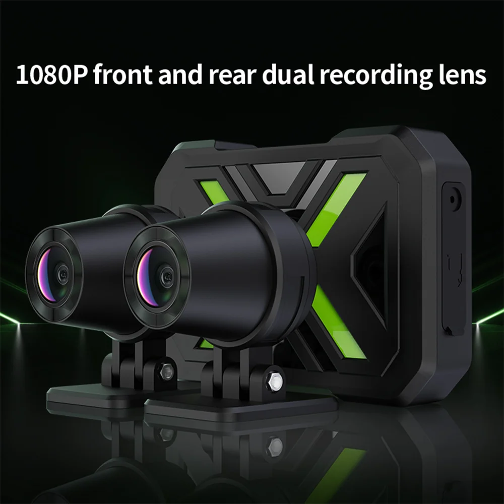 Dual Motorcycle DVR1080P Action Camera Recorder Front & Rearview Waterproof Motorcycle Dash Cam WiFi Smart Connect JIUYIN image 5