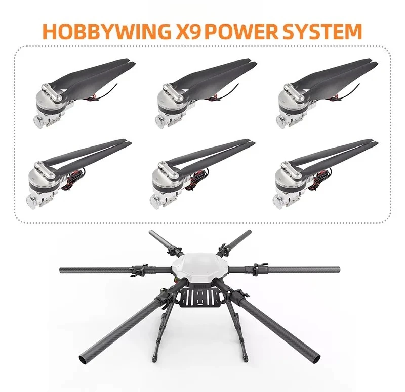 

22KG payload Training Hexacopters Frame With X9 Power System Heavy Lift Platform