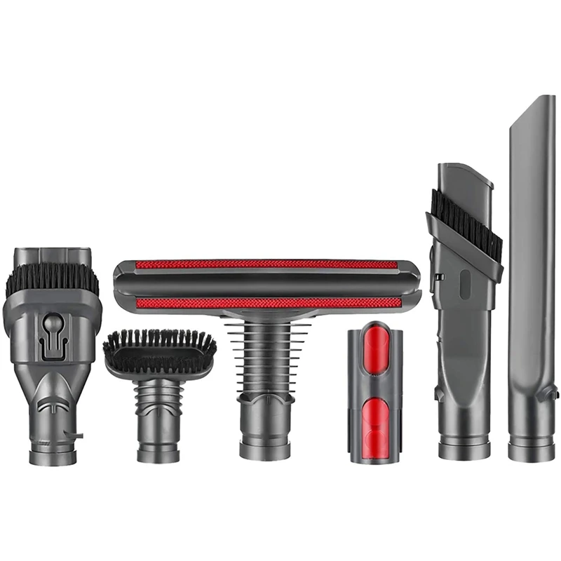 B30B 6Pcs Vacuum Attachments for Dyson V11 V10 V8 V7 for V6, Replacement Parts Kit with Mattress Tool Crevice Nozzle Wide Brush