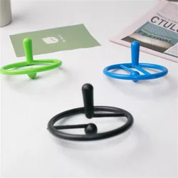 2Pcs Suspended Spinning Gyroscope Creative Stress Relief Toy For Children's Puzzle Tabletop Fingertip Toys Suitable For Both Boy