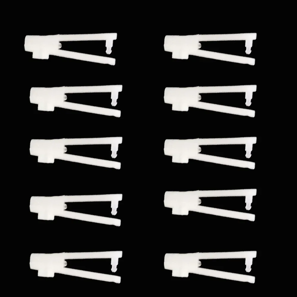 10 Sets KT rudder angle four-hole On Nylon Control Horn and Clevis 21mm Set Rudder Ailerons Elevators For RC Fixed Wing Airplane