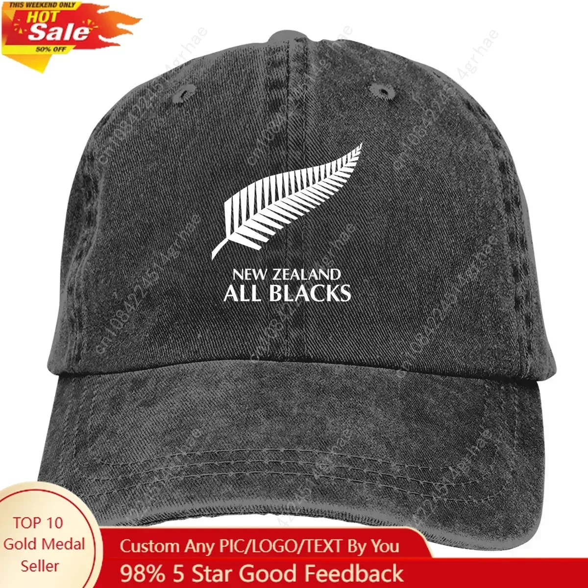 

Summer Cap Sun Visor Unique Hip Hop Caps New Zealand All Blacks Cowboy Hat Peaked Hats
