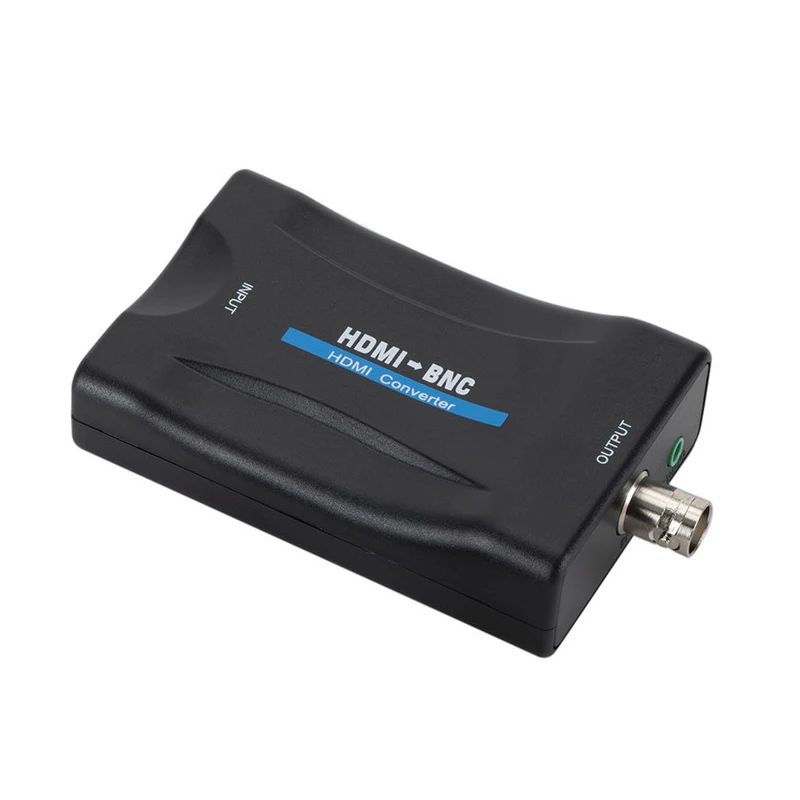 HDMI To BNC Video Audio Converter Adapter Compatible PAL/NTSC with USB Power Cord