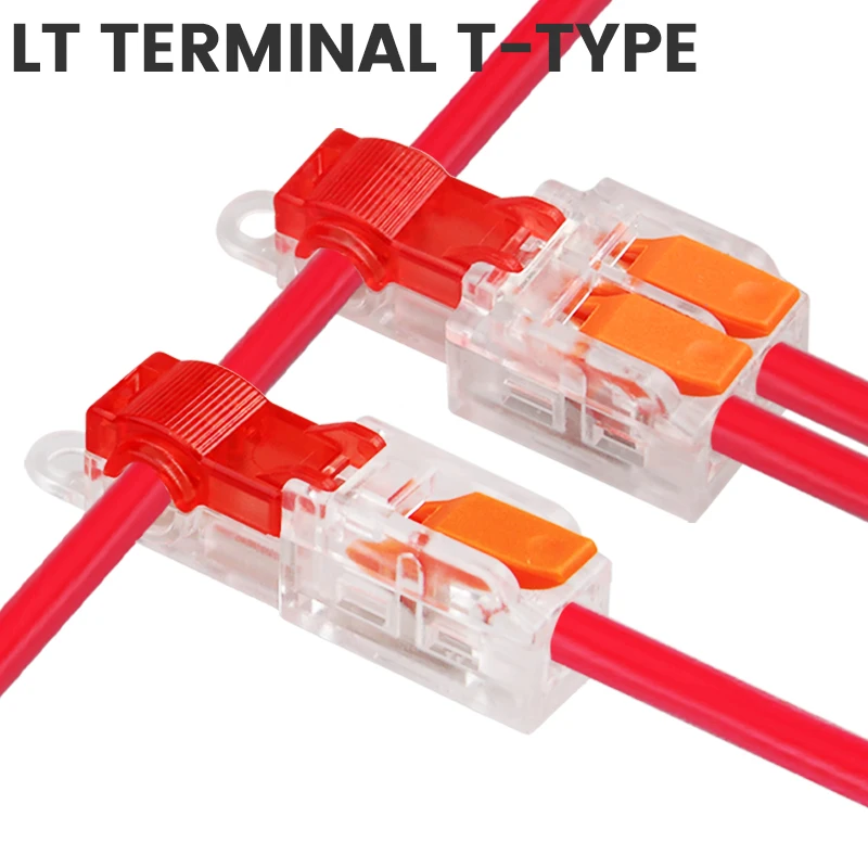 Quick Wiring Connector T-Type Stripping Free Type Branch Splice Terminal Junction box For Electric connections Wire connector