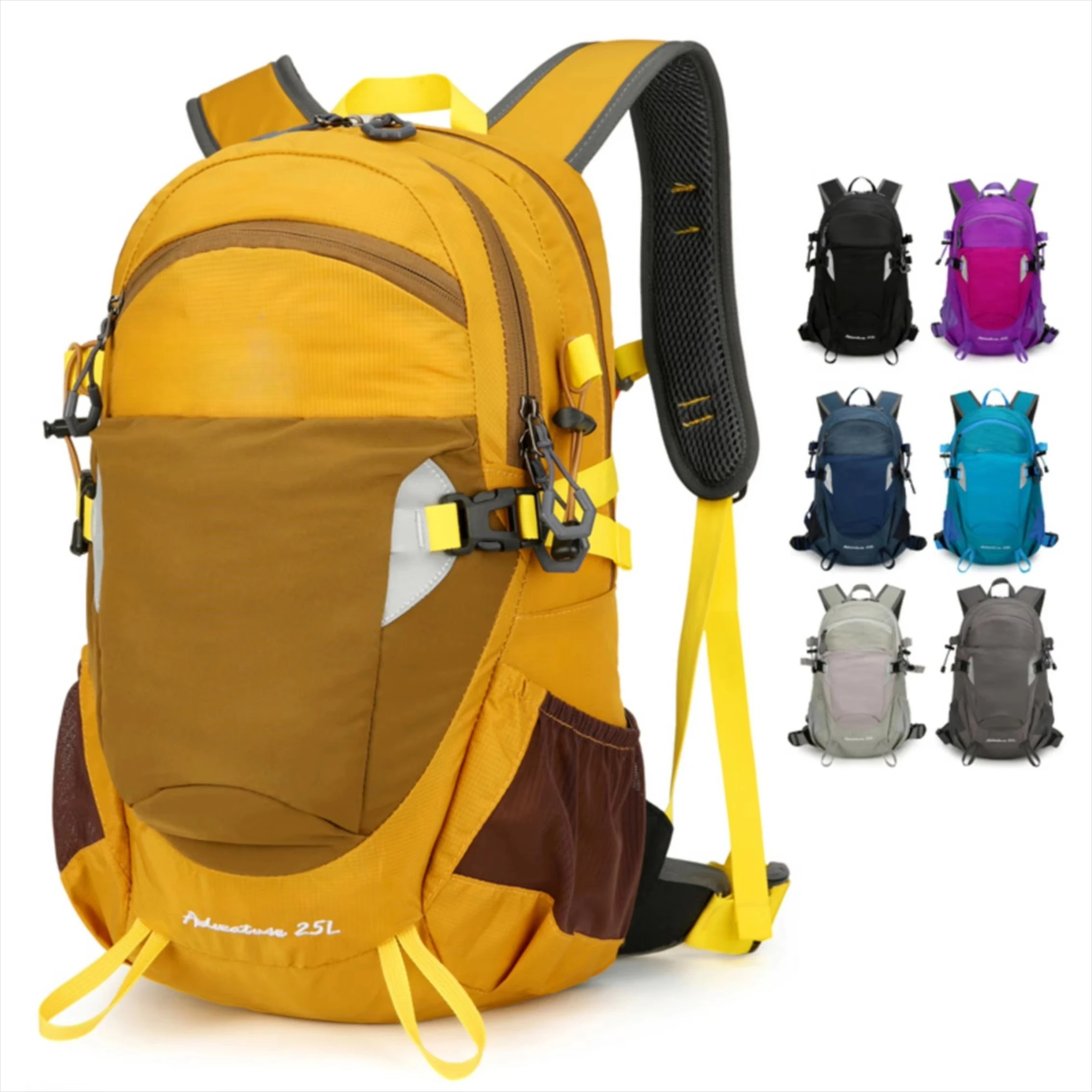 25L Outdoor Cycling Backpack Durable Lightwt  Rain Cover Hiking Climbing Bag