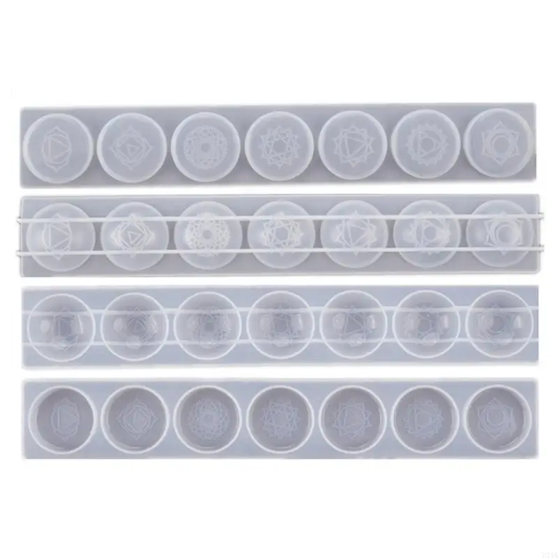 

124A формы из смолы 7 чакр эпоксидные силиконовые формы для подвесок сакральная геометрия эпоксидные УФ-кристаллические формы и