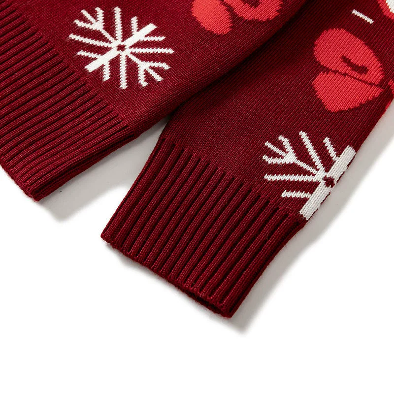 الشتاء عيد الميلاد سترة الفتيان الفتيات عيد الميلاد طباعة متماسكة البلوز القطن بلوزات الخريف الاطفال الملابس تريكو 2-6 سنوات