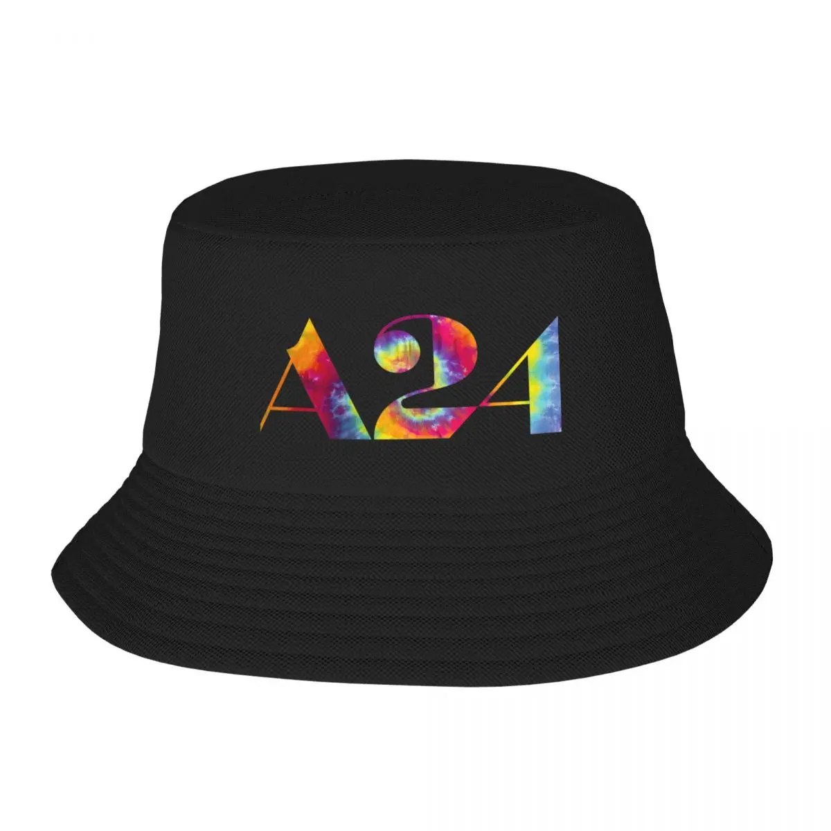 

New A24 tie dye logo Bucket Hat Fluffy Hat Trucker Hats beach hat black Woman Hat Men's