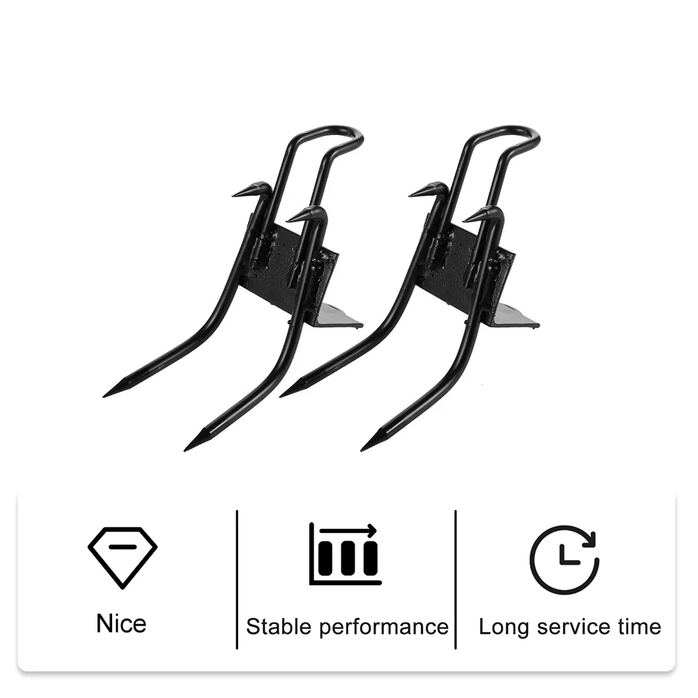 Carbon Steel Climbing Spikes Anti-Slip Wear-Resistant Thickened Footplate Claw Style Pole Toolstree Climbing Gear