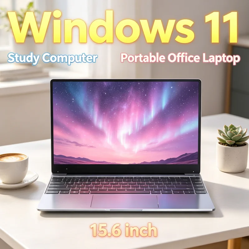 2026 Lightweight 15.6 Inch Slim Business Laptop I9-9880H Intel 6500Y Win11 DDR4 16GB/32GB RAM 2TB SSD Office Notebook PC