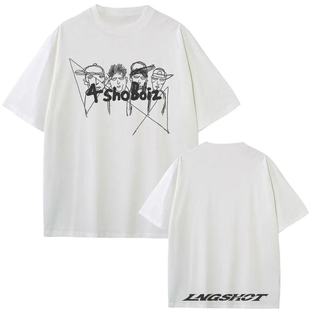 Heißer Verkauf Neues Kpop Lngshot Jay Park Gleicher Stil Bedrucktes T-Shirt für Männer und Frauen Hip-Hop Mode-Trend T-Shirt Herren Lässige Baumwoll-T-Shirts – Detail 6