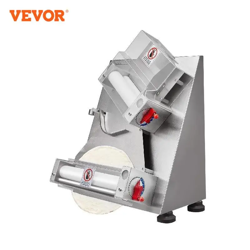 

VEVOR Pizza Dough Roller Sheeter Stainless Steel Adjustable Thickness Dough Machine for Pasta Maker Equipment