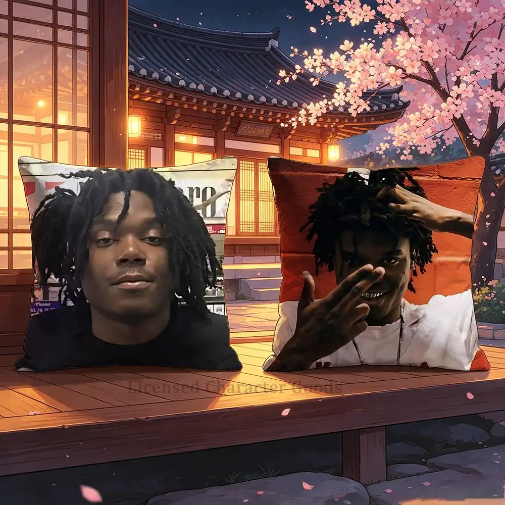Rapper L-Lucki Print Cushion Cover Aesthetic Bedroom Decor 30x30 65x65 40x40 45x45 50x50 cm