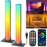 Smart LED Light Bars RGB Smart 16 Colour TV Backlights Remote Music Sync Gaming Lights Rhythm Ambient Pickup Lamp Mood Lighting