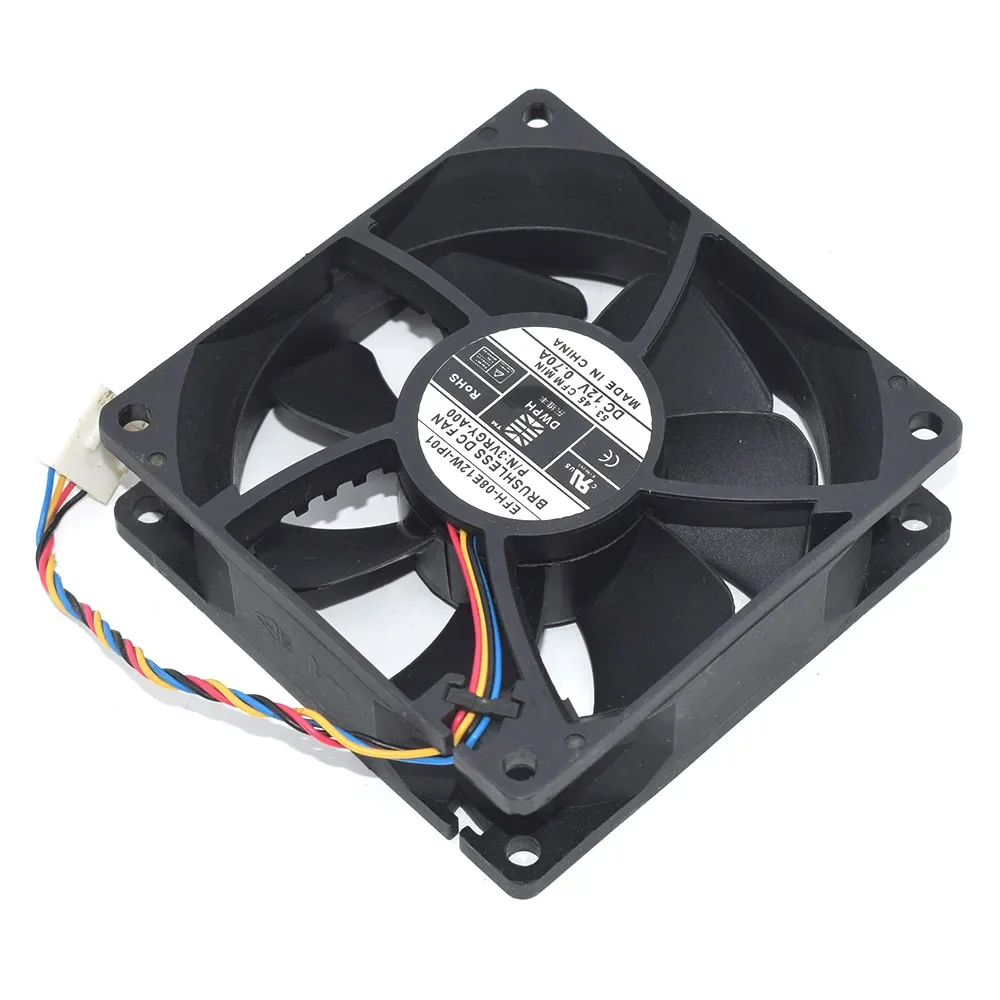 New 8CM Cooling Fan EFH-08E12W-IP01 3VRGY-A00 For DWPH 80*80*25MM DC12V 0.70A 4Lines Cooler