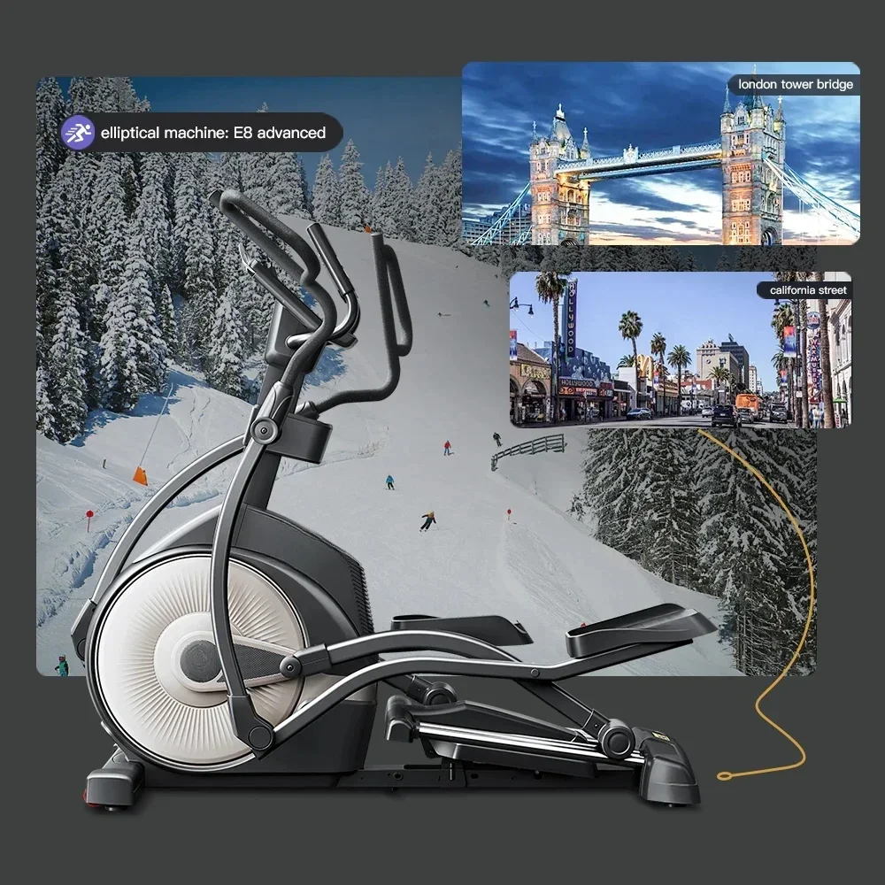 Elliptical, Magnetic Electric Smart Cross Elliptical, Leg Trainer, for Home and Gym Training Equipment