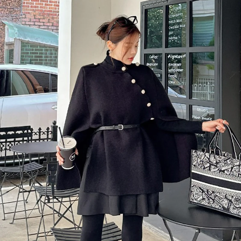 

Женское трикотажное пальто, двусторонний нейлоновый удлиняющий капюшон Ne с запахом и поясом, модная универсальная зимняя верхняя одежда для поездок на работу