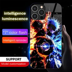 Cool Anime Role Pattern Sound Control LED Flash Case Luminous Cover For Samsung S26 S25 S24 S23 S22 S21 S20 FE Plus Ultra
