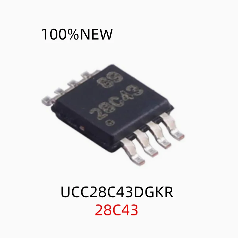 (10 Pieces) 100% New Ucc28C43Dgkr Silk Screen 28C43 Package Vssop-8 Low Power Pwm Controller Chip Ic