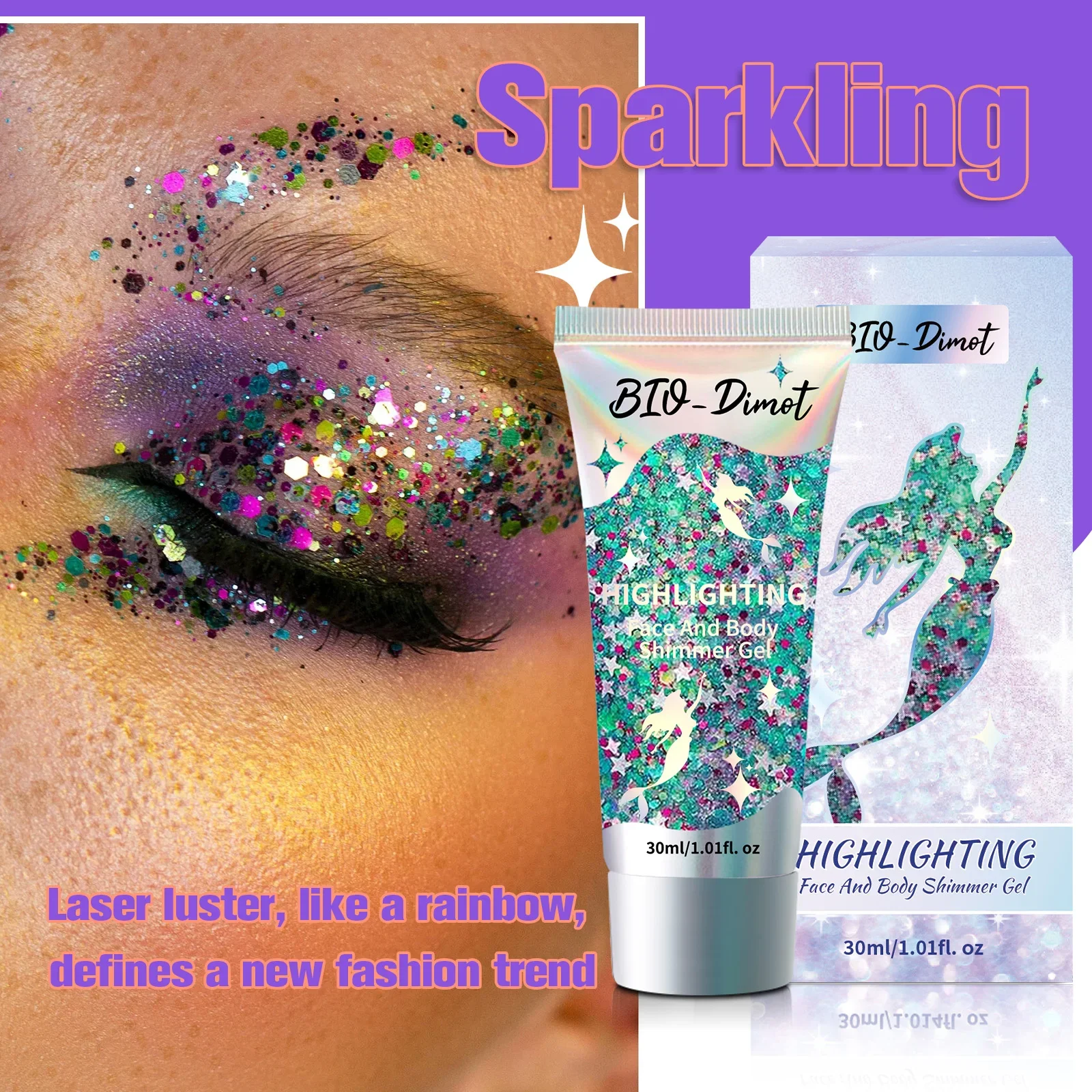 Corpo glitter rosto glitter gel festival e desempenho de palco ótimo para presente cabelo glitter maquiagem auto-adesivo glitter gel