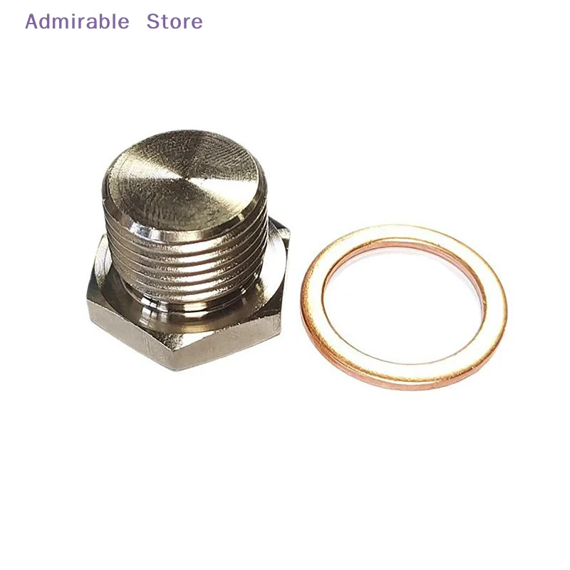 [W]OD Exhaust Pipe Fitting Flathead Screws Lambda Converter O2 Oxygen Sensor Plug Universal Thread M18*1.5