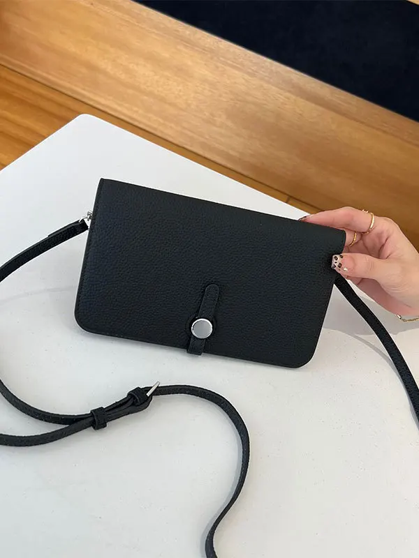 トップレイヤー牛革パスポートウォレット女性用本革携帯電話バッグ多用途シングルショルダー斜めクロスバッグ大容量ハンドヘルドカードホルダー