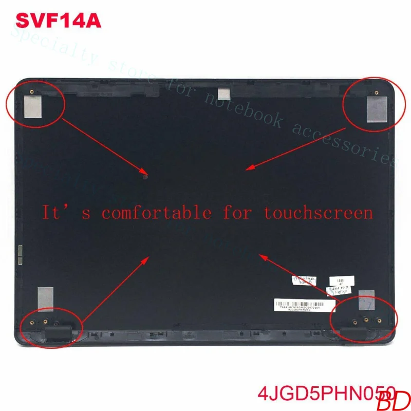 

A+ For SONY SVF14A 4JGD5PHN050 Black 14" Touch Version Laptop Back Cover Rear Lid