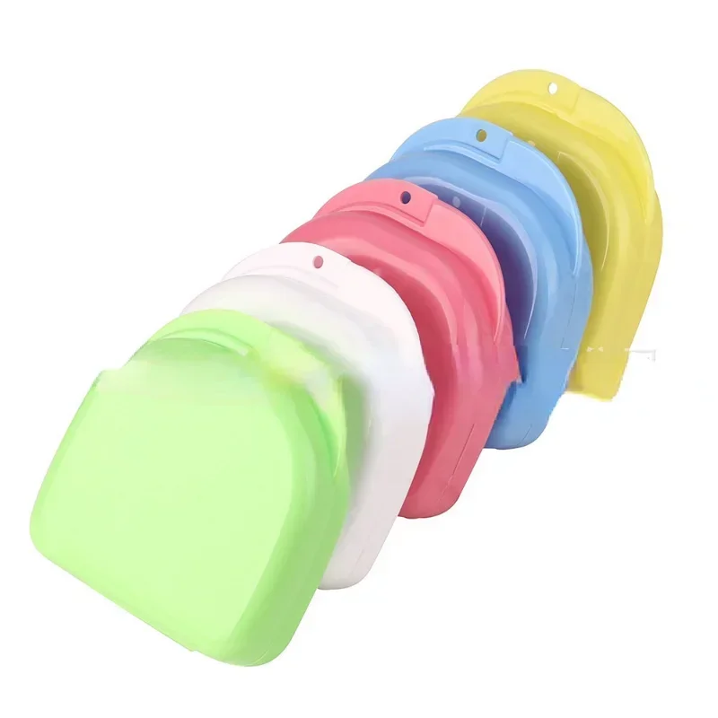 

Travel Tooth Storage Tooth Orthodontic Retainer Box Case Tooth Protector Anti-bite Denture Sports Protector Container Box