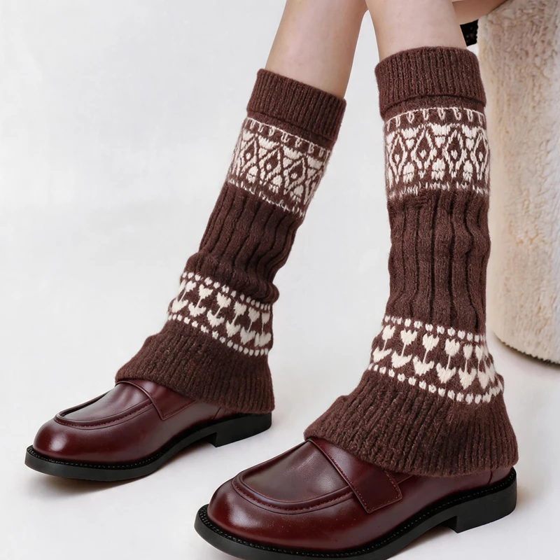 vintage-fel-island-pile-socks-autumn-winter-fashionable-leg-socks-100-merino-wool-thick-leg-guards-paired-with-snow-boots-warm