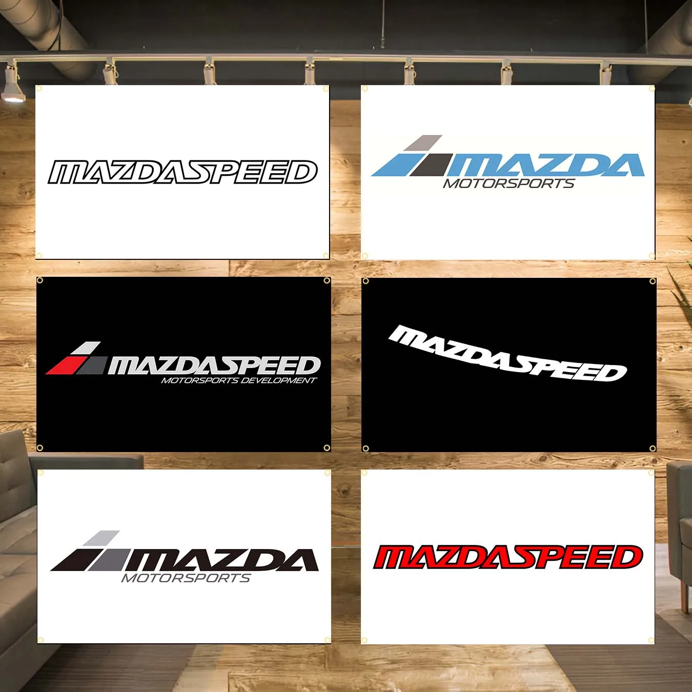 90x150cm 3X5FT Mazdaspeeds Auto Parts Flag Polyester Digital Printing Banner for Bedroom Wall Art Out Door Decoration