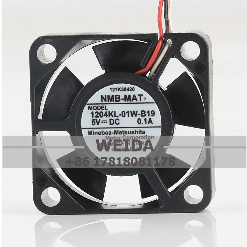 

Chassis fan for NMB 1204KL-01W-B19/B39/B40/B49 DC5V 0.1A 3cm 3010 Ikawa drive inverter micro silent Cooling fan 30 x 30 x 10MM