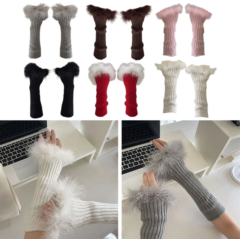 Girls Gloves Wrist Warmer Gloves For Halloween Fingerless Gloves Wrist Warmer Sleeve Winter for Teens